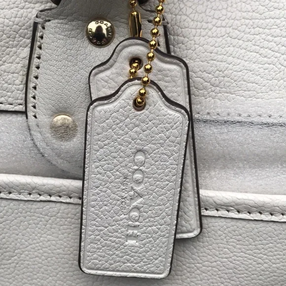 NWT Coach Chalk Rhyder Satchel With Shoulder Strap
& Dust Bag. - Picture 3 of 14